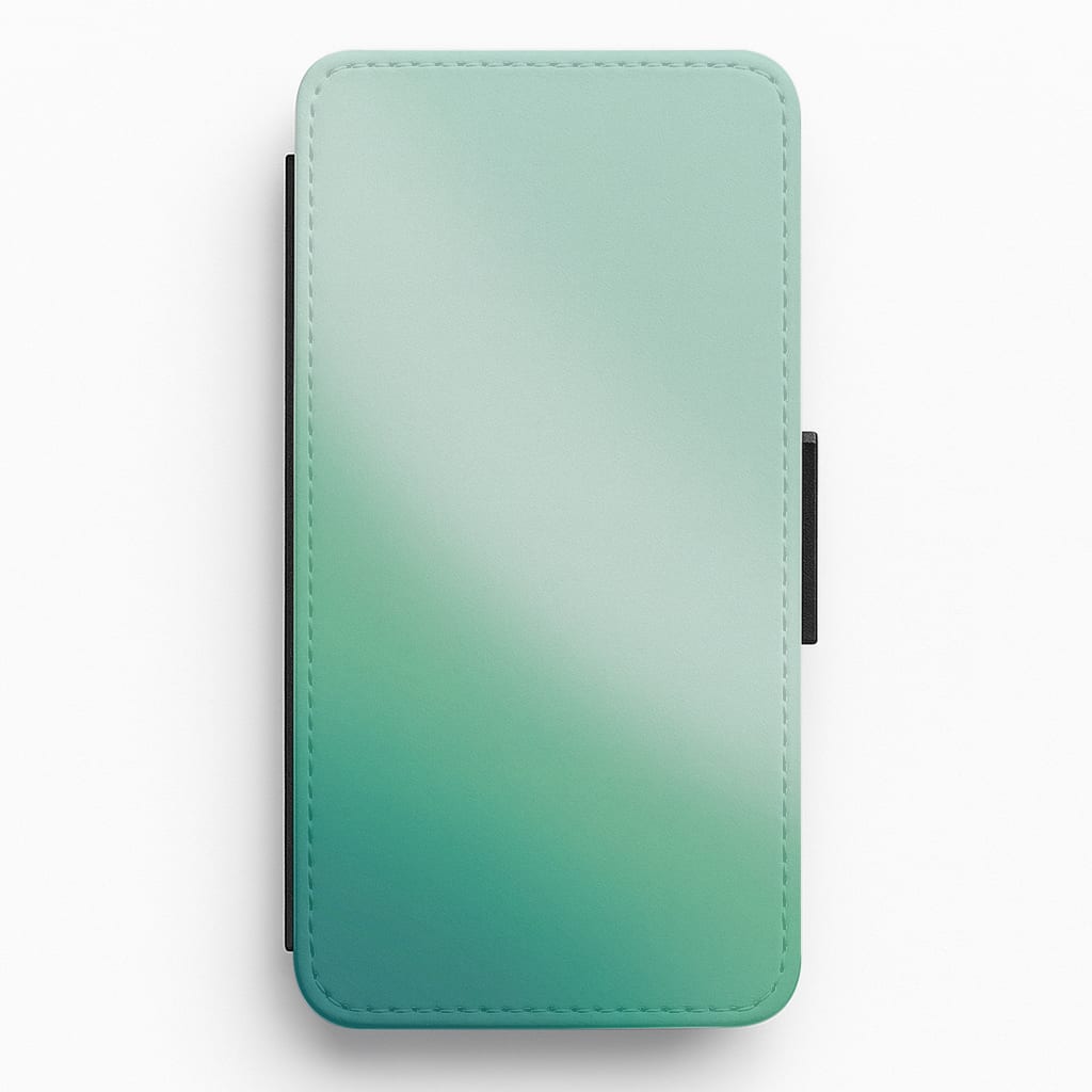 Back to Casics - Mint Jade Fade Flip / Wallet Phone Case
