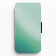 Back to Casics - Mint Jade Fade Flip / Wallet Phone Case 1