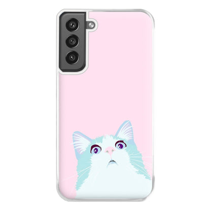 Curious Cat Phone Case for Galaxy S21FE