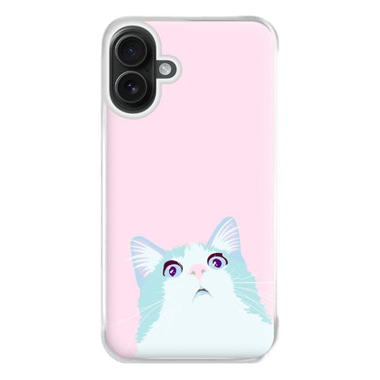 Curious Cat Phone Case for iPhone 16 Plus