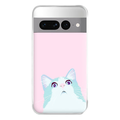 Curious Cat Phone Case for Google Pixel 7 Pro