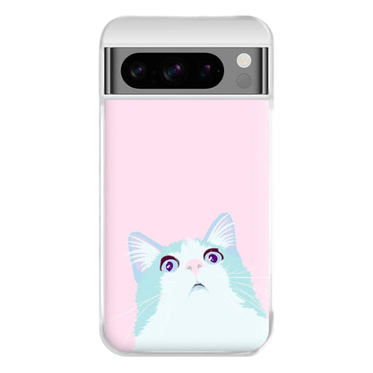 Curious Cat Phone Case for Google Pixel 8 Pro