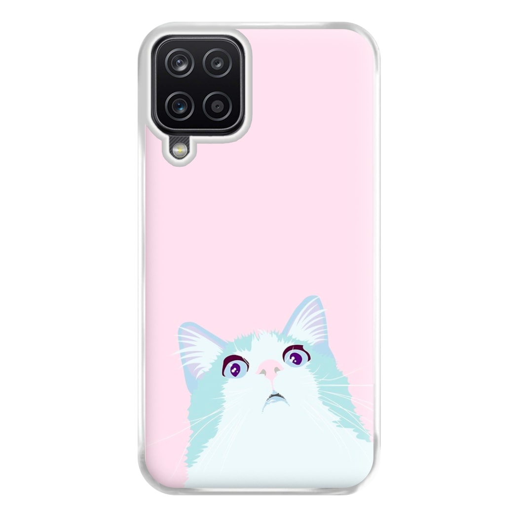 Curious Cat Phone Case for Galaxy A12