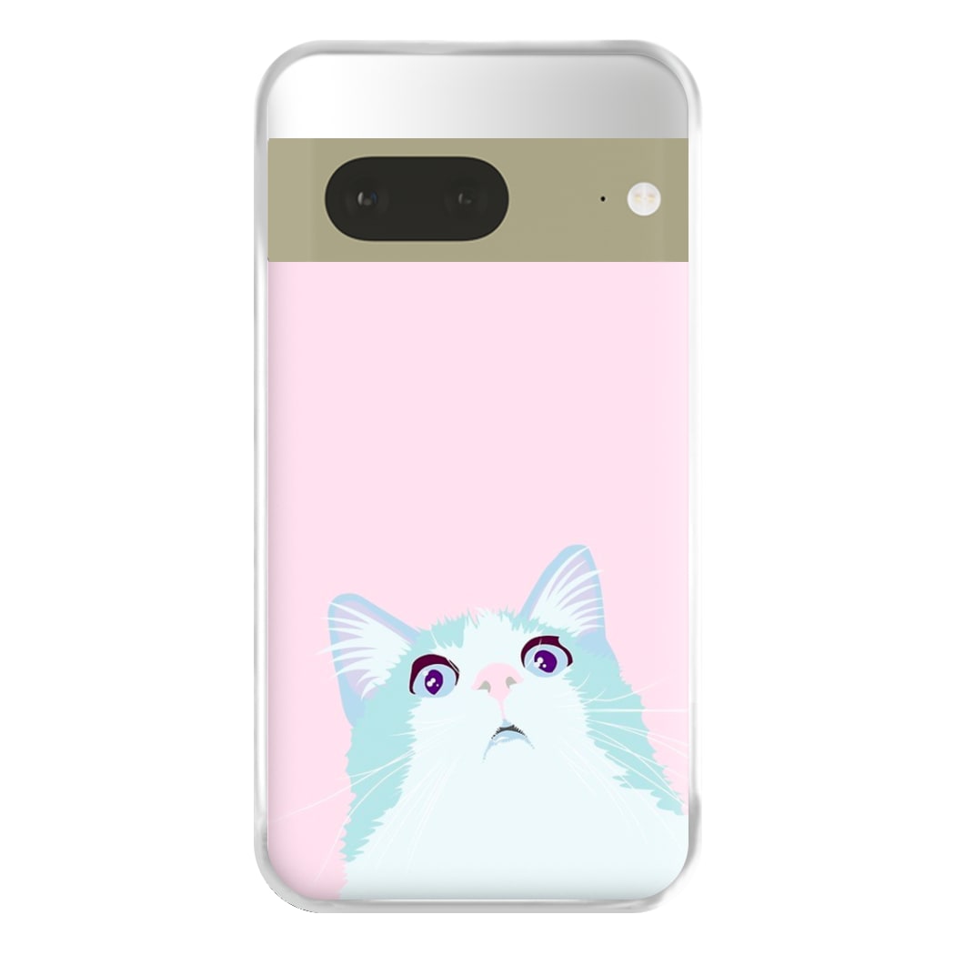 Curious Cat Phone Case for Google Pixel 7a