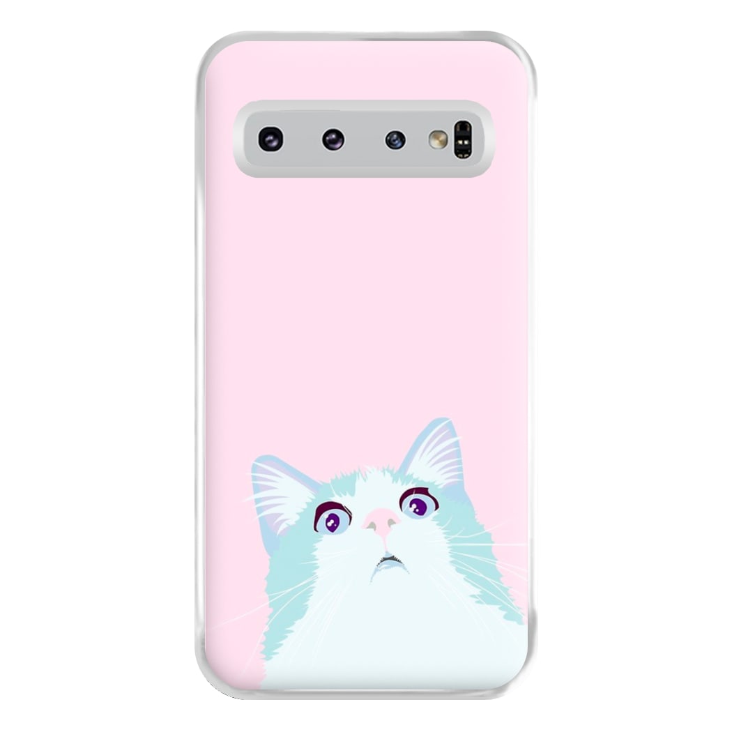 Curious Cat Phone Case for Galaxy S10 Plus