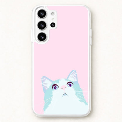 Curious Cat Phone Case for Galaxy S26 Ultra