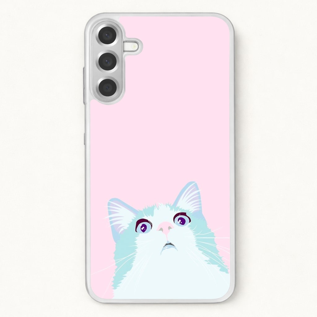 Curious Cat Phone Case for Galaxy A17