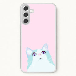 Curious Cat Phone Case for Galaxy A57