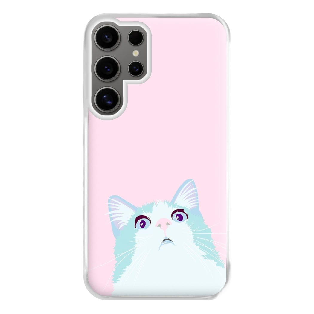 Curious Cat Phone Case for Galaxy S24 Ultra