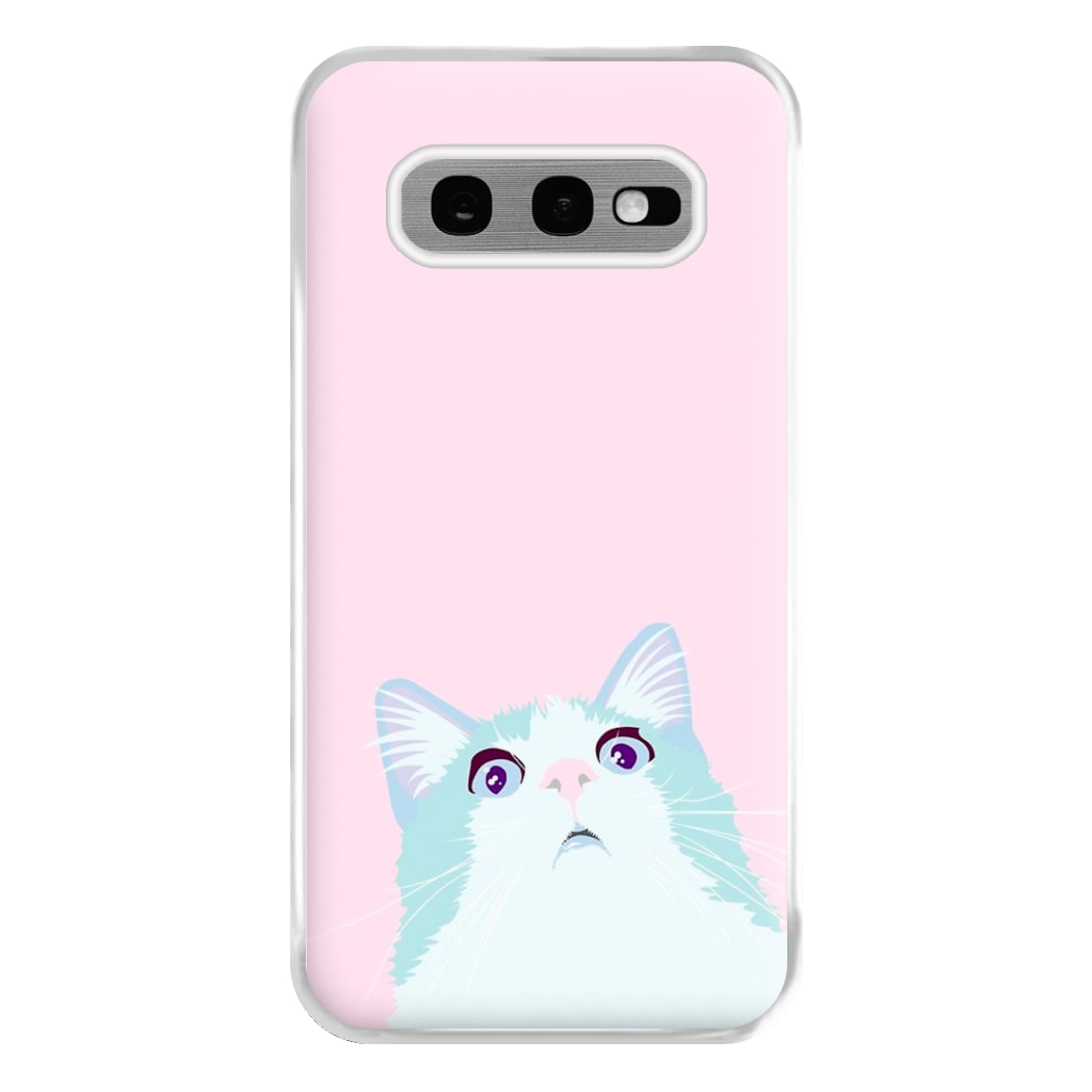 Curious Cat Phone Case for Galaxy S10e