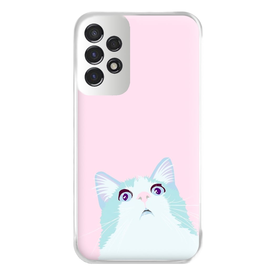 Curious Cat Phone Case for Galaxy A53