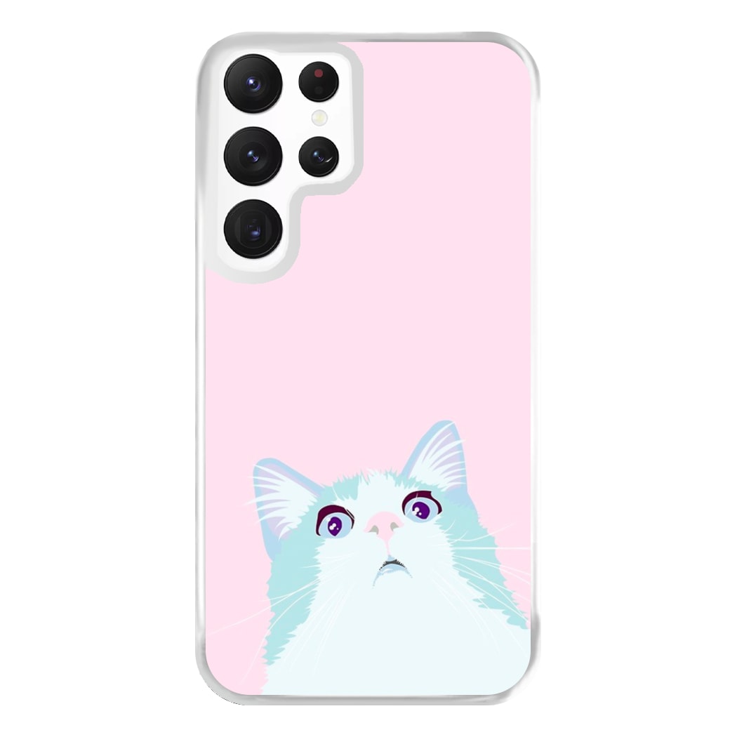 Curious Cat Phone Case for Galaxy S22 Ultra