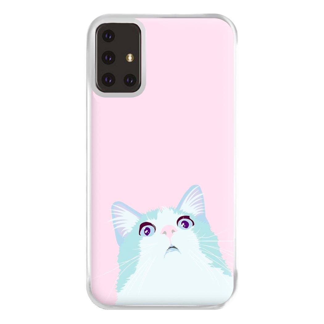 Curious Cat Phone Case for Galaxy A71