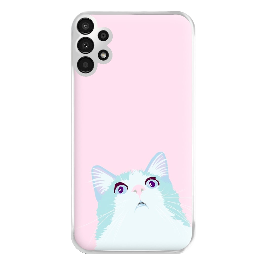 Curious Cat Phone Case for Galaxy A13