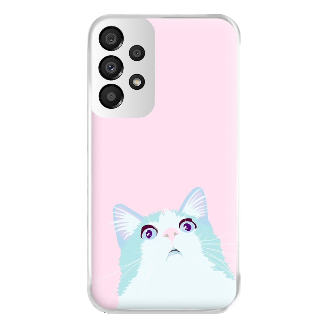 Curious Cat Phone Case for Galaxy A33