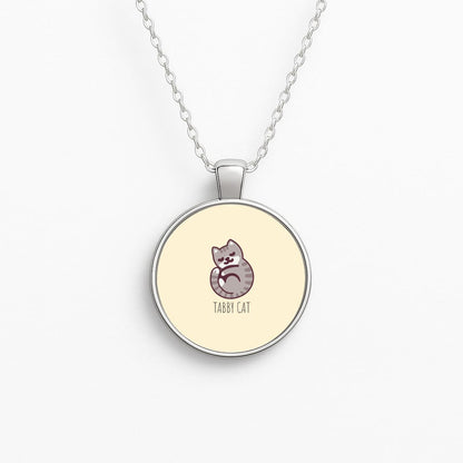 Tabby Cat - Cats Circle Necklace