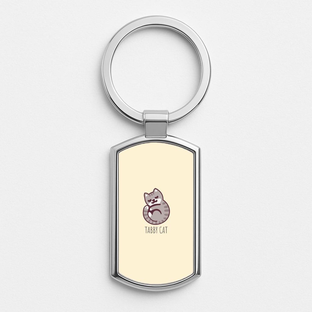 Tabby Cat - Cats Luxury Keyring