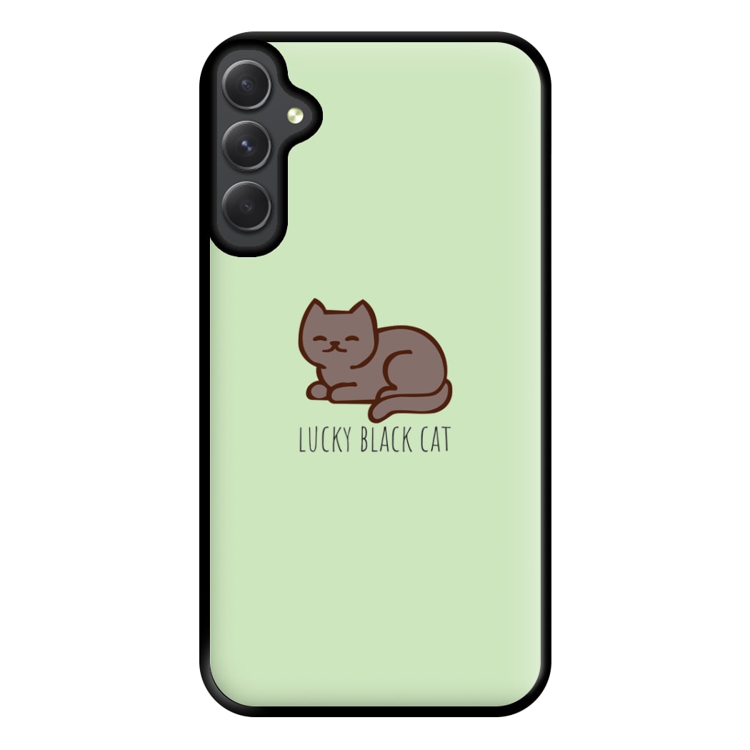 Lucky Black Cat - Cats Phone Case for Galaxy A34