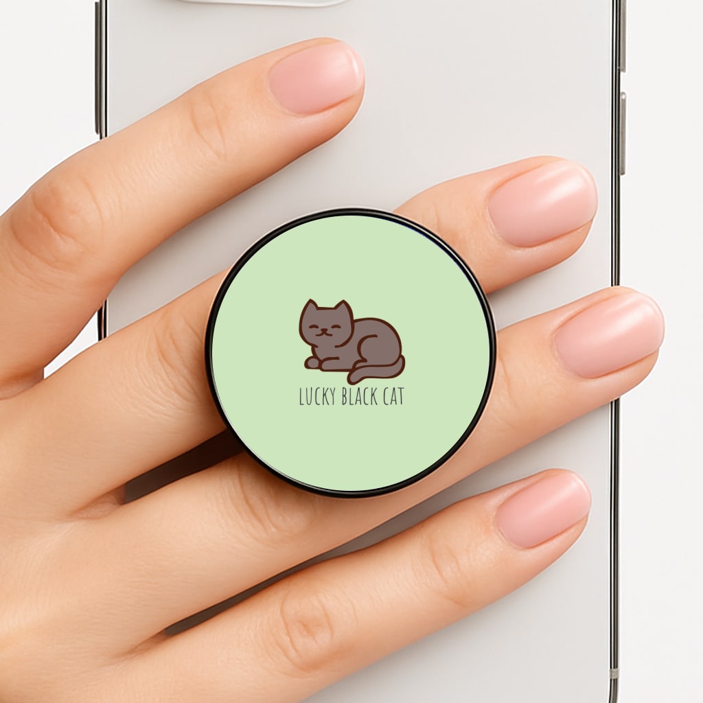 Lucky Black Cat - Cats Phone Grip