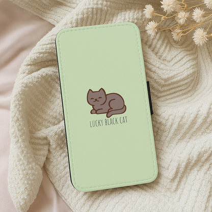 Lucky Black Cat - Cats Wallet Phone Case
