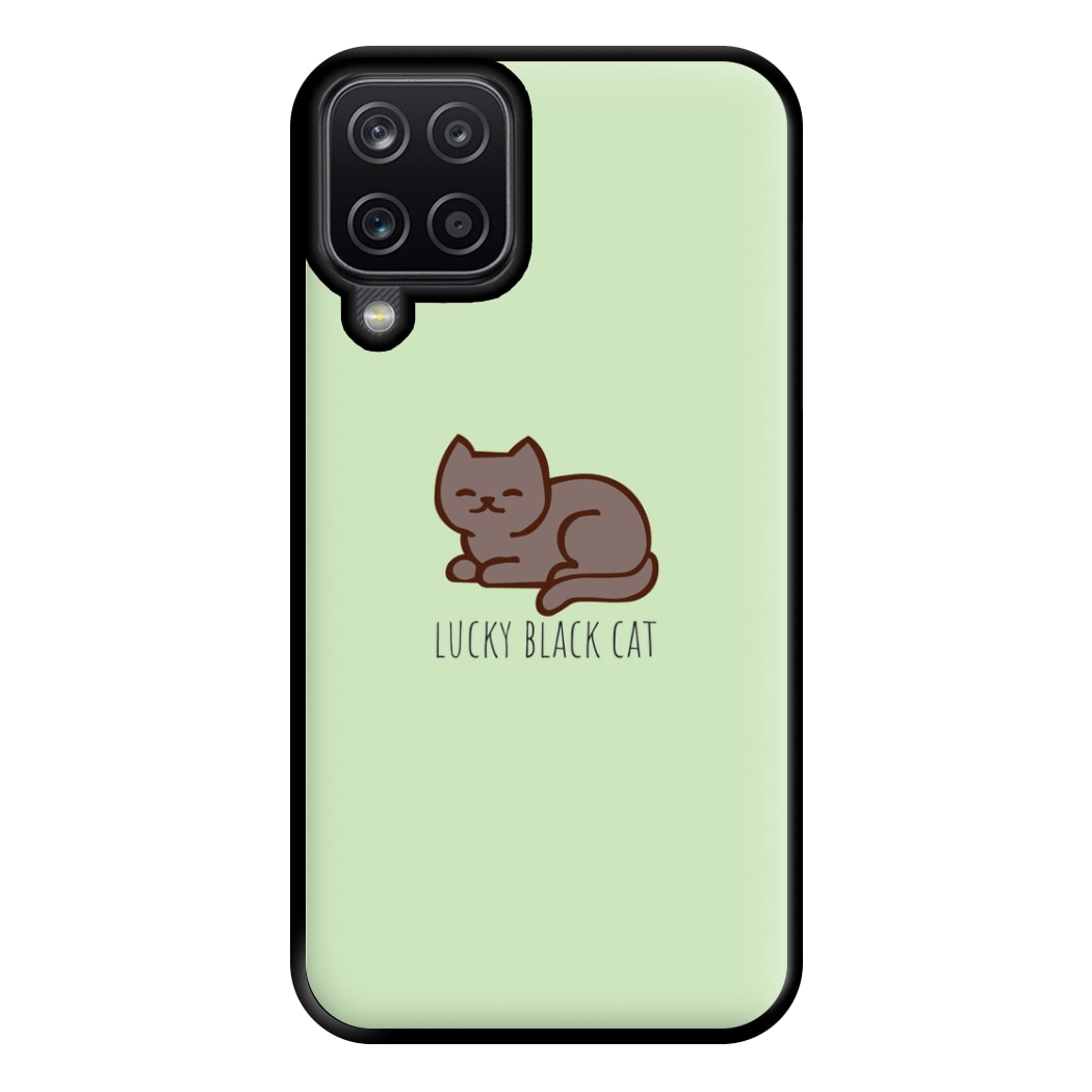 Lucky Black Cat - Cats Phone Case for Galaxy A12