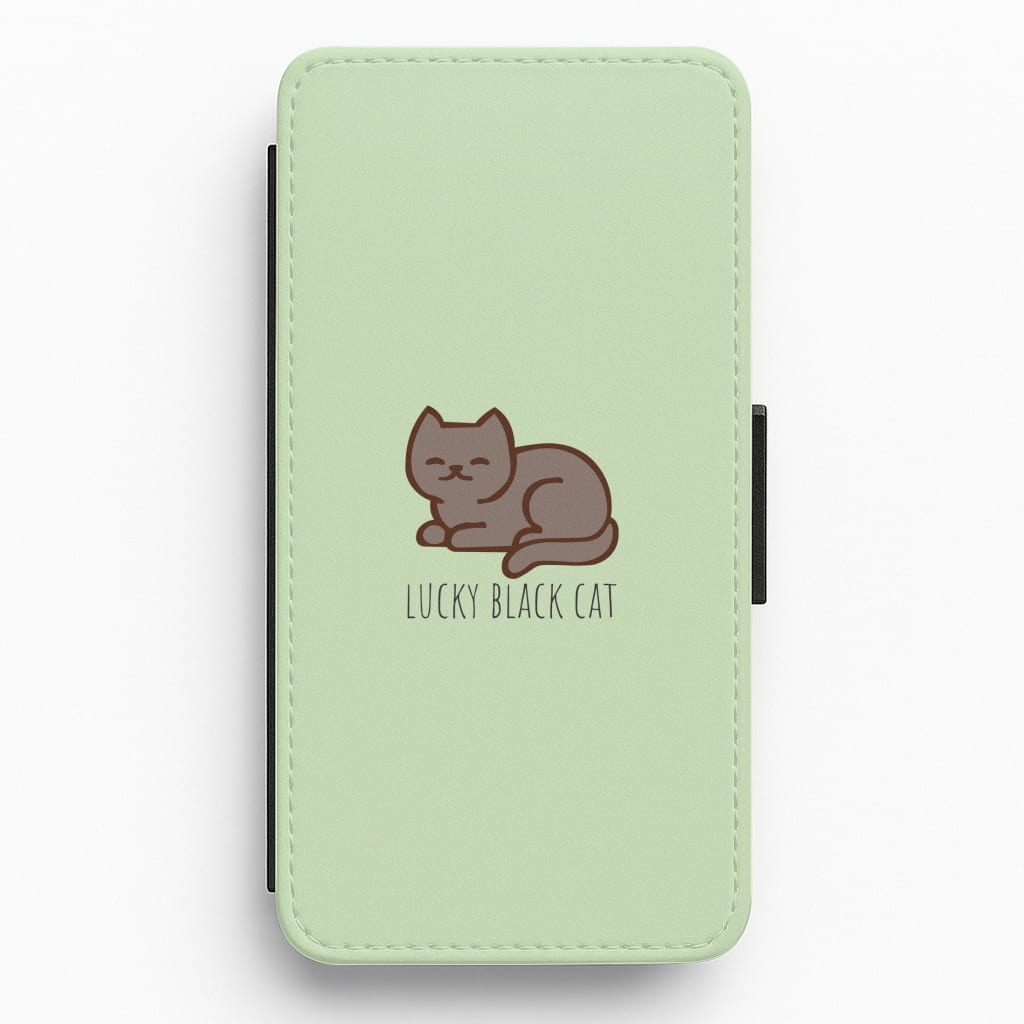 Lucky Black Cat - Cats Flip / Wallet Phone Case