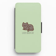 Lucky Black Cat - Cats Flip / Wallet Phone Case 1