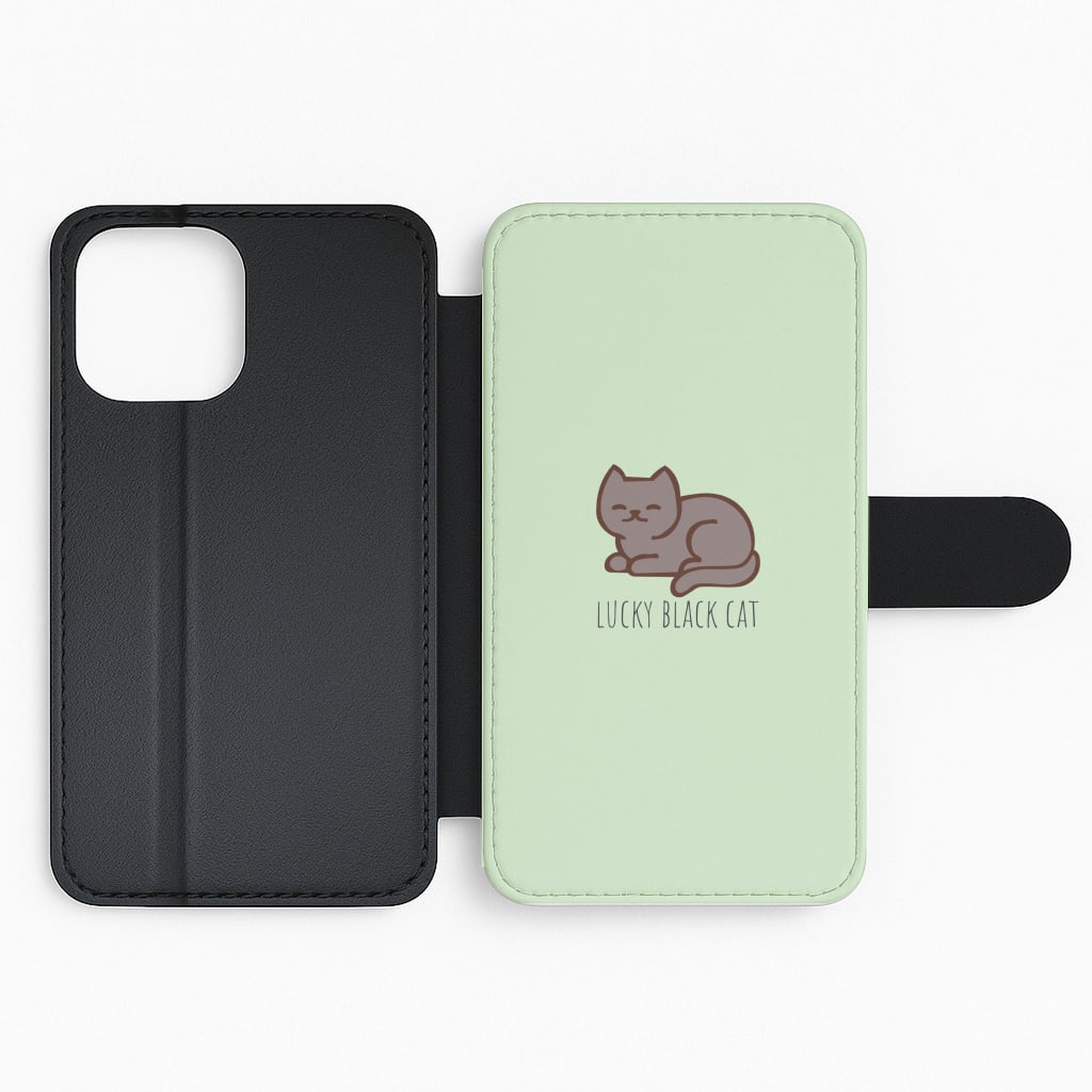 Lucky Black Cat - Cats Flip Phone Case
