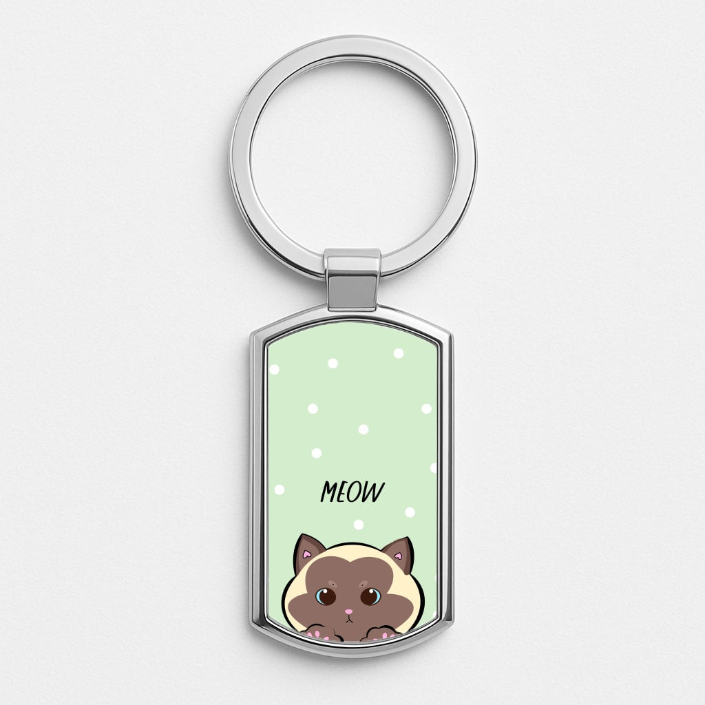 Meow Green - Cats Luxury Keyring