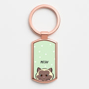Meow Green - Cats Luxury Keyring 4