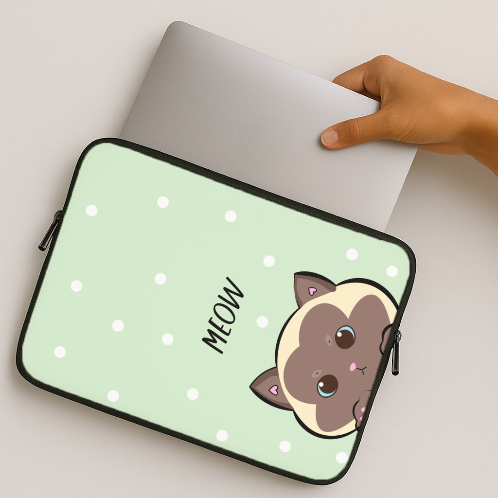 Meow Green - Cats MacBook Case