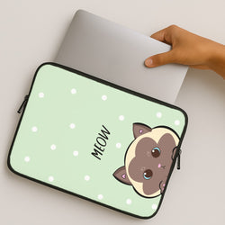 Meow Green - Cats MacBook Case