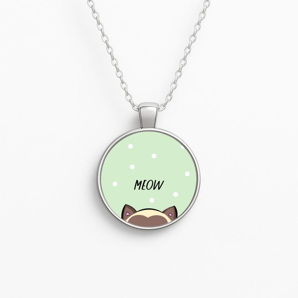 Meow Green - Cats Necklace