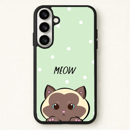 Meow Green - Cats Phone Case for Galaxy S26