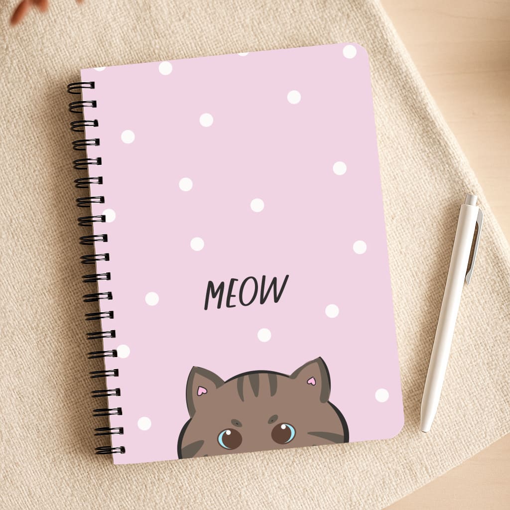 Meow Purple - Cats Notepad