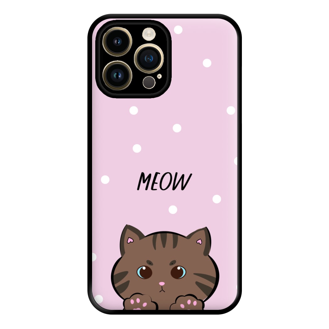 Meow Purple - Cats Phone Case for iPhone 14 Pro Max