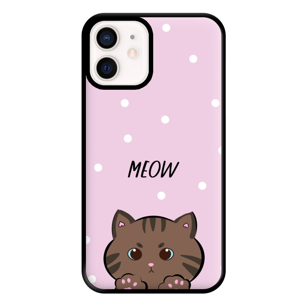 Meow Purple - Cats Phone Case for iPhone 12 Mini