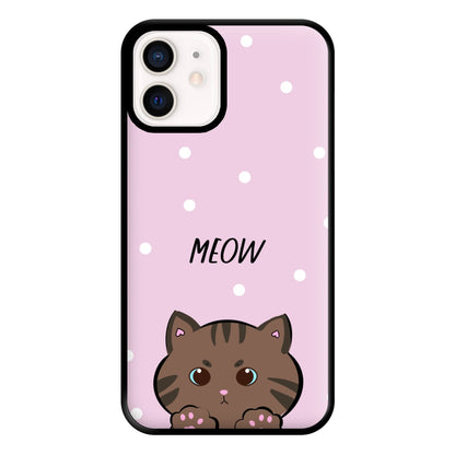 Meow Purple - Cats Phone Case for iPhone 12 Mini