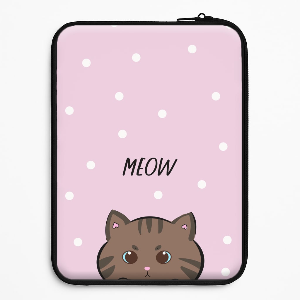 Meow Purple - Cats Laptop Sleeve