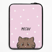 Meow Purple - Cats Laptop Sleeve 1