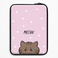 Meow Purple - Cats Laptop Sleeve