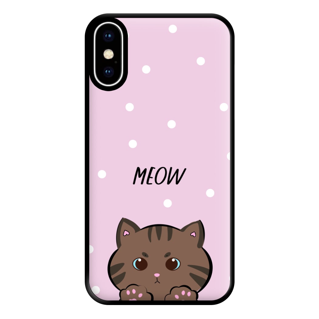 Meow Purple - Cats Phone Case for iPhone XS Max