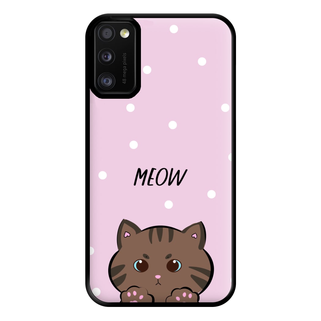 Meow Purple - Cats Phone Case for Galaxy A41