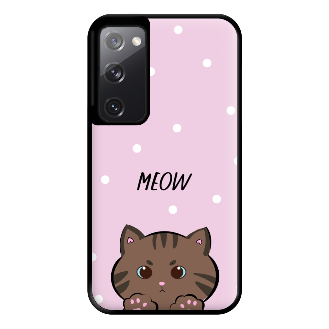 Meow Purple - Cats Phone Case for Galaxy S20FE