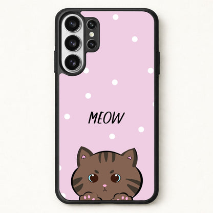Meow Purple - Cats Phone Case for Galaxy S26 Ultra