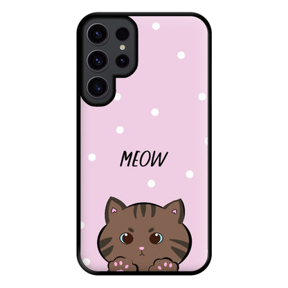 Meow Purple - Cats Phone Case for Galaxy S23 Ultra