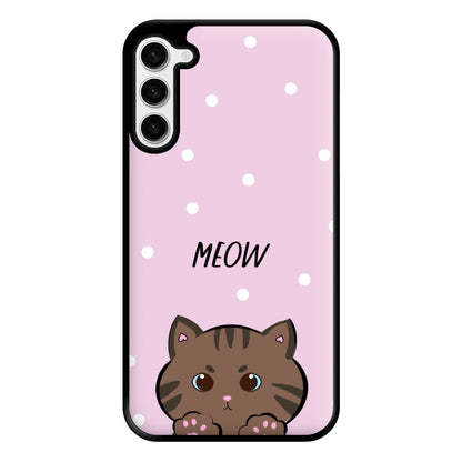 Meow Purple - Cats Phone Case for Galaxy S23 Plus