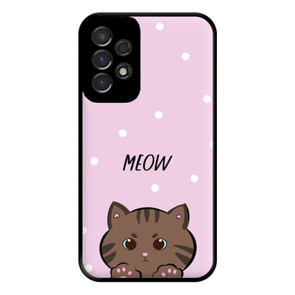 Meow Purple - Cats Phone Case for Galaxy A53