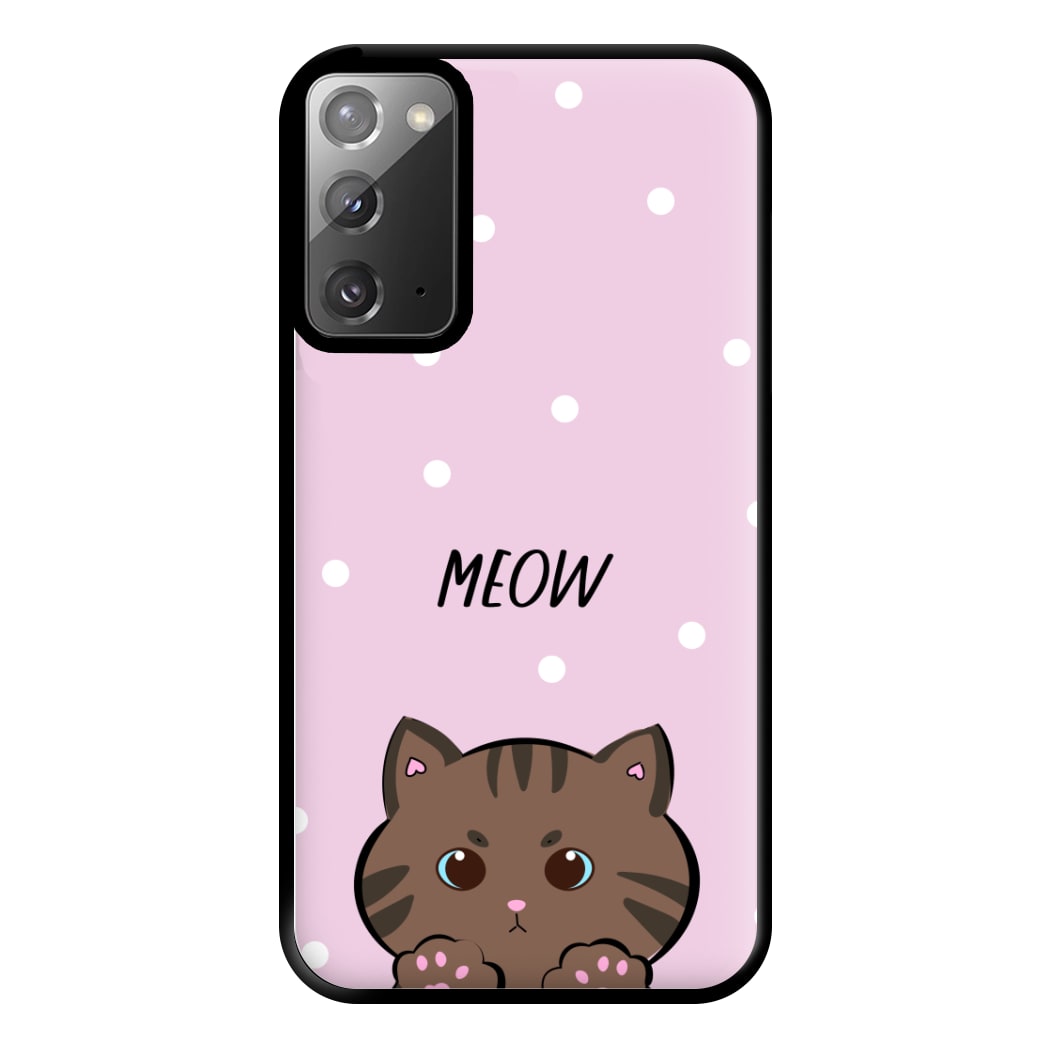 Meow Purple - Cats Phone Case for Galaxy Note 20 Ultra