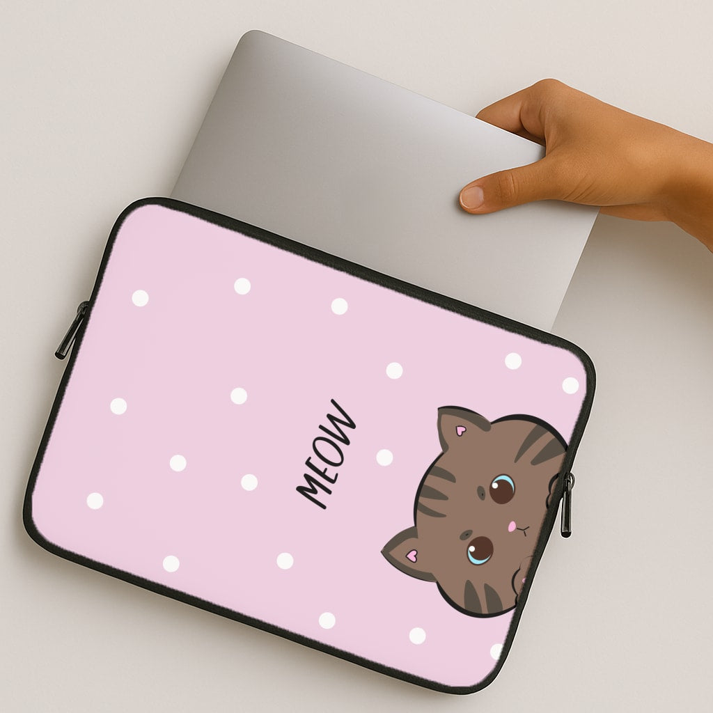 Meow Purple - Cats MacBook Case